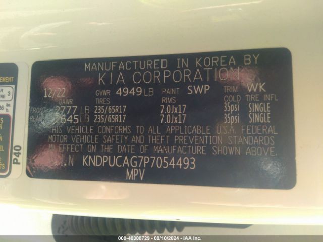 KNDPUCAG7P7054493 KIA Sportage Hybrid Lx