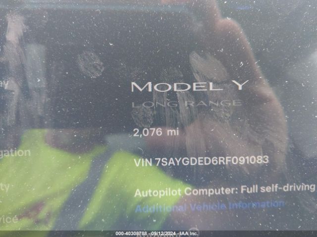 7SAYGDED6RF091083 Tesla Model Y