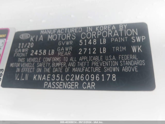 KIA STINGER GT 2021 KNAE35LC2M6096178 Image 9