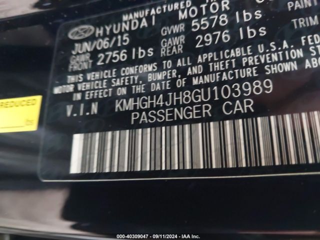 KMHGH4JH8GU103989 Hyundai Equus Signature