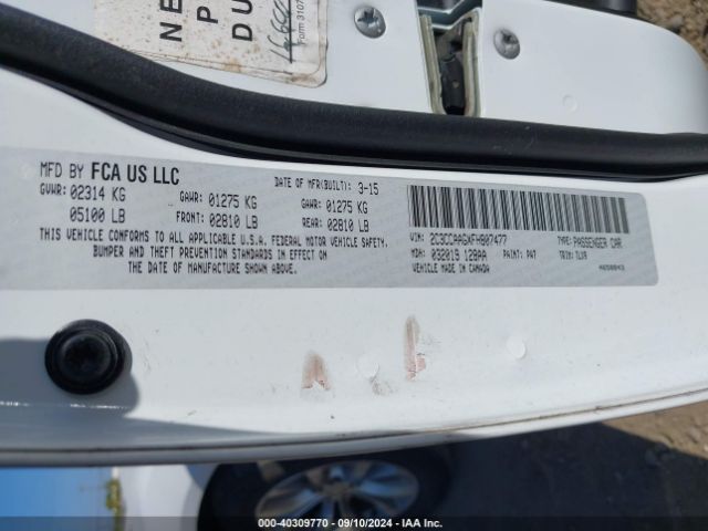 2C3CCAAGXFH807477 Chrysler 300 Limited