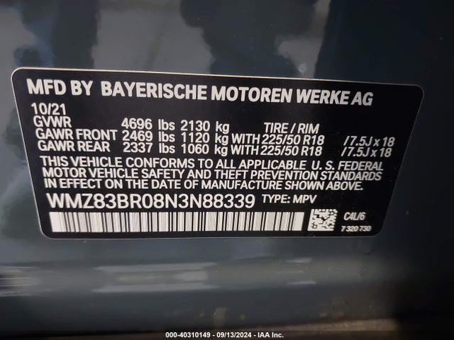 2022 MINI COUNTRYMAN WMZ83BR08N3N88339 Photo 8