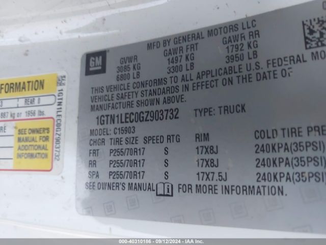 1GTN1LEC0GZ903732 GMC SIERRA 1500