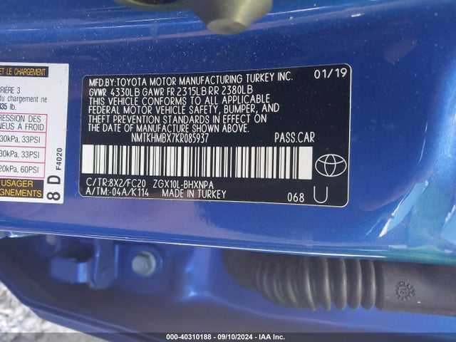 Toyota C-HR LE 2019 NMTKHMBX7KR085937 Image 9