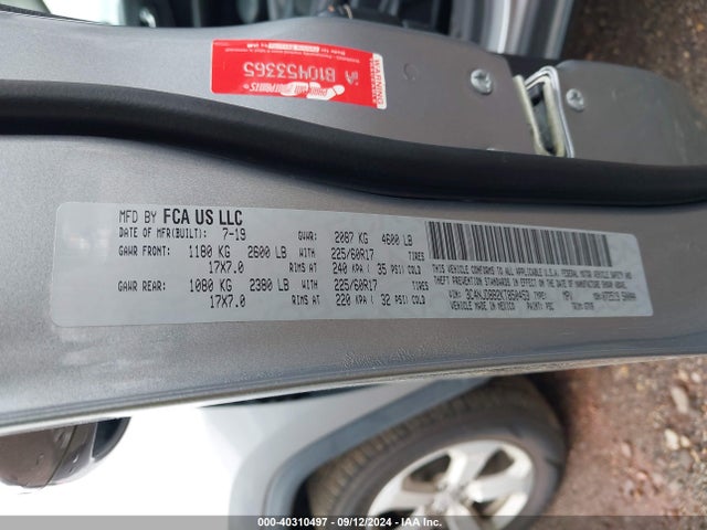 Jeep Compass Latitude 4x4 2019 3C4NJDBB2KT850453 Image 9