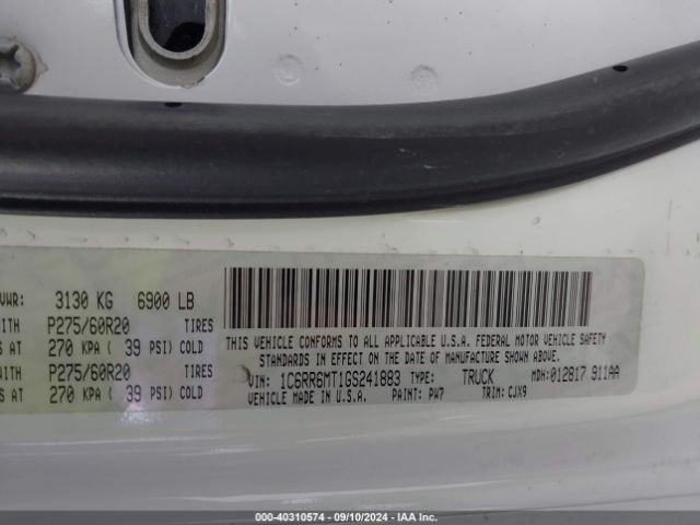 1C6RR6MT1GS241883 RAM 1500 Sport