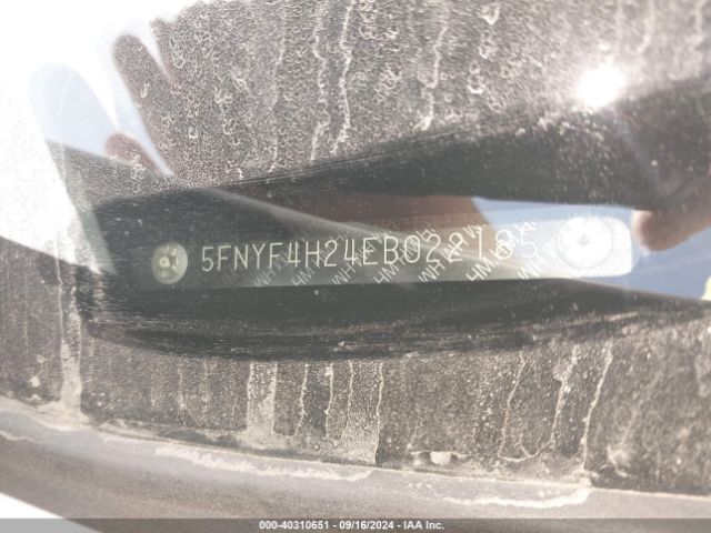 5FNYF4H24EB022185 Honda PILOT LX