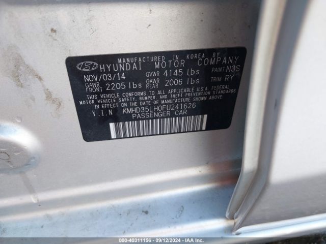 KMHD35LH0FU241626 Hyundai ELANTRA GT