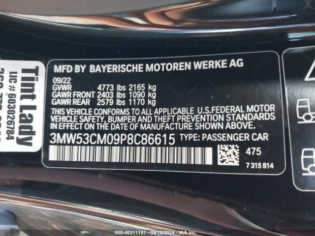 3MW53CM09P8C86615 BMW M240 I Xdrive