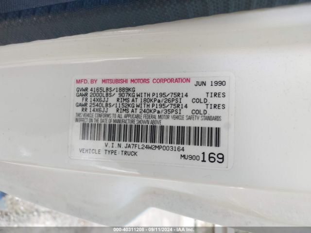 1991 MITSUBISHI MIGHTY MAX / S JA7FL24W2MP003164 Photo 8