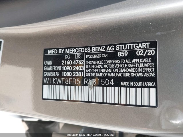 W1KWF8EB5LR581504 Mercedes-Benz C 300 4matic