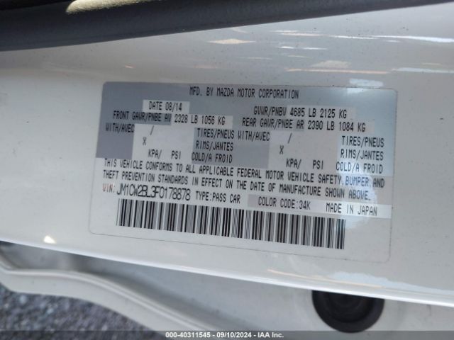 JM1CW2BL3F0178878 Mazda Mazda5 Sport