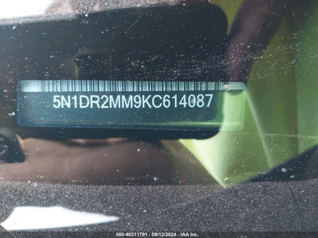 5N1DR2MM9KC614087 Nissan Pathfinder Sl