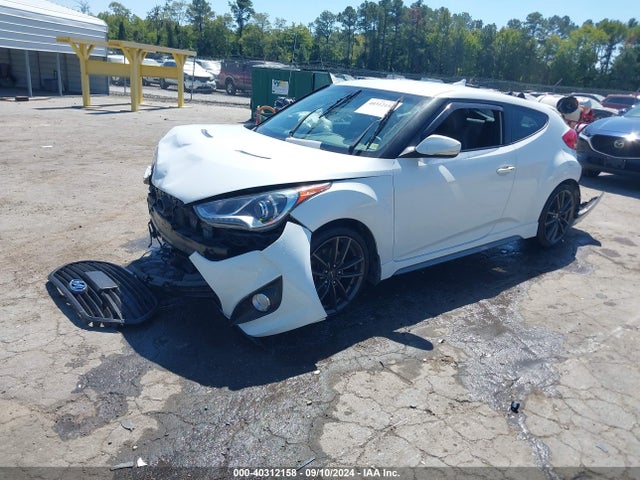 Hyundai Veloster Turbo W/black 2014 KMHTC6AE9EU183721 Image 2