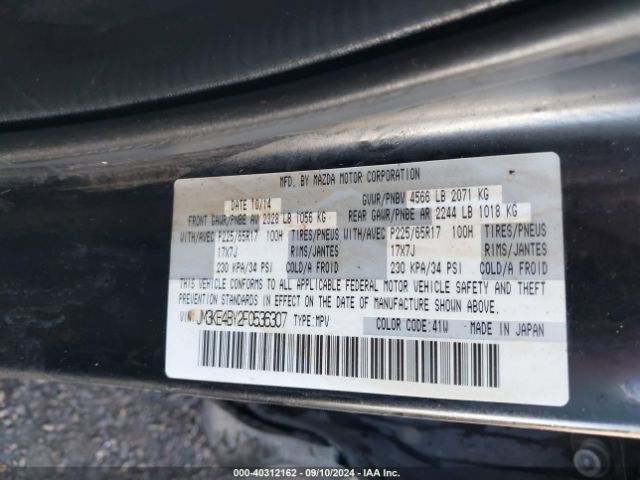 JM3KE4BY2F0536307 Mazda CX-5 SPORT