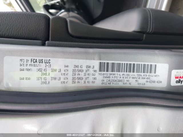 1C4RJEAGXKC680813 Jeep Grand Cherokee Altitude 4x2