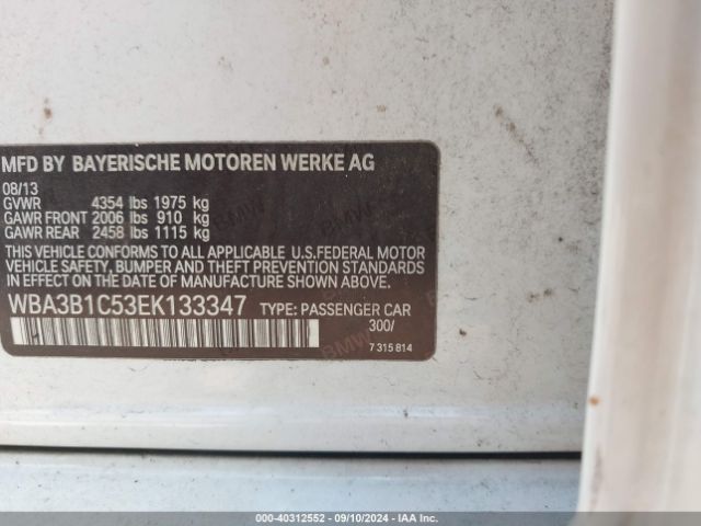 WBA3B1C53EK133347 BMW 320i