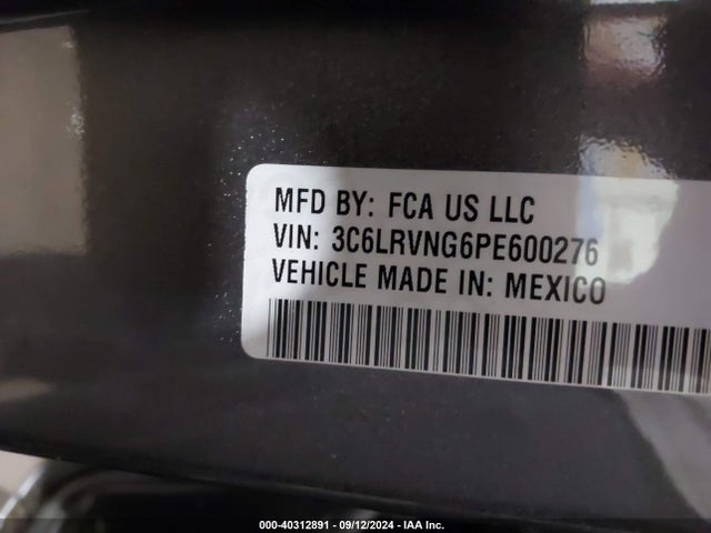 3C6LRVNG6PE600276 RAM Promaster 1500 Low Roof 118 Wb