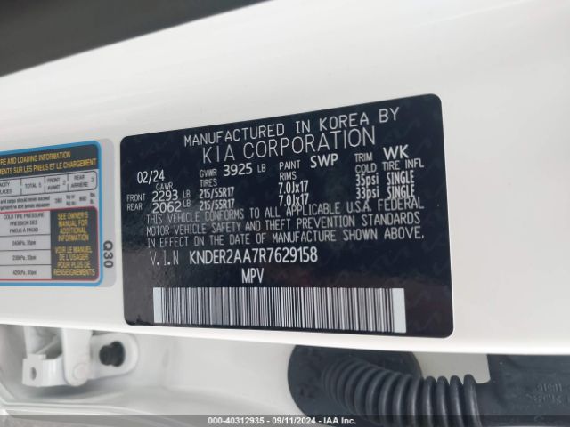 KNDER2AA7R7629158 KIA SELTOS EX