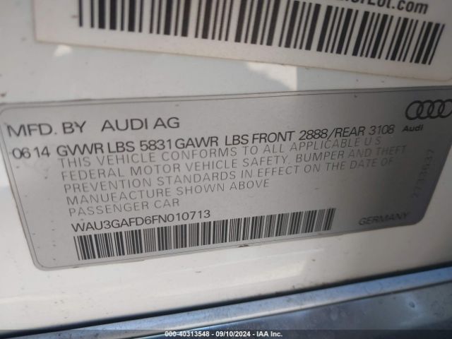 WAU3GAFD6FN010713 Audi A8 L 3.0t