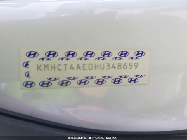 KMHCT4AE0HU348659 Hyundai Accent Value Edition
