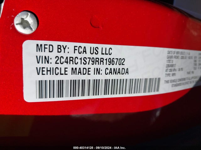 Chrysler Pacifica Hybrid Select 2024 2C4RC1S79RR196702 Image 9