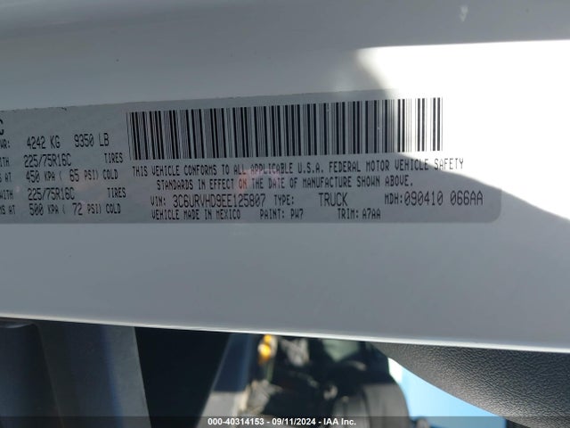RAM Promaster 3500 2014 3C6URVHD9EE125807 Image 9