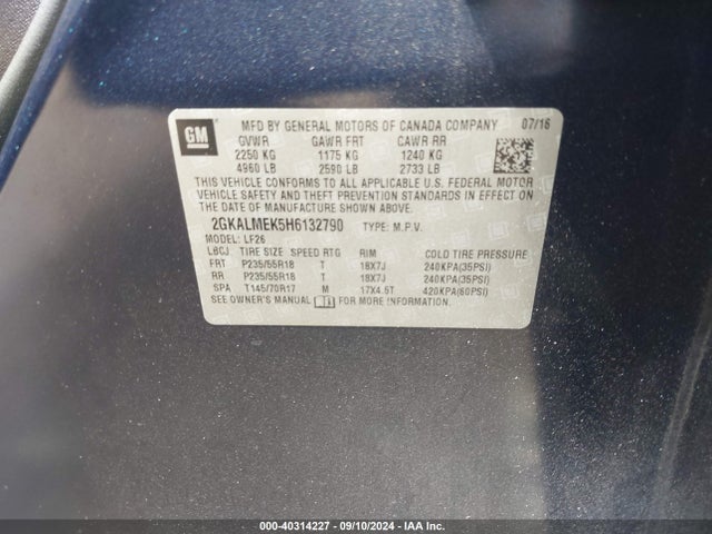 2GKALMEK5H6132790 GMC Terrain Sle-1
