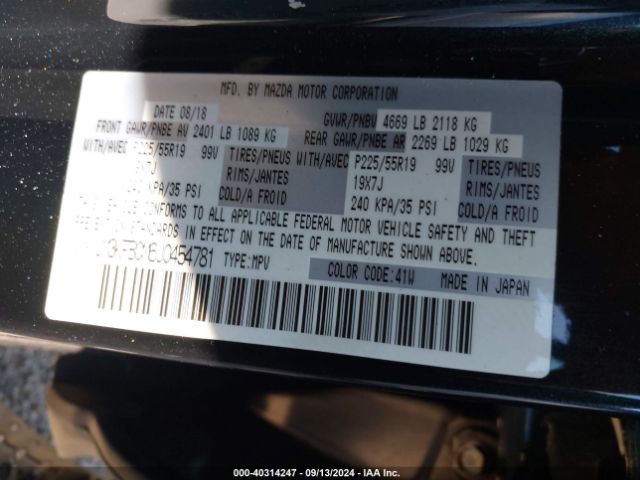 JM3KFBCM6J0454781 Mazda Cx-5 Touring