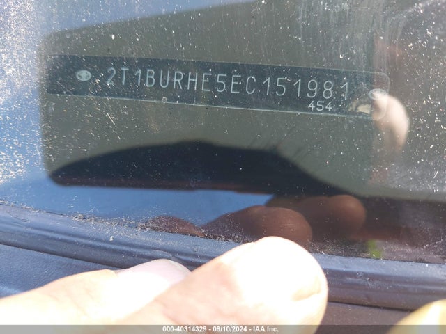 Toyota COROLLA LE 2014 2T1BURHE5EC151981 Image 12