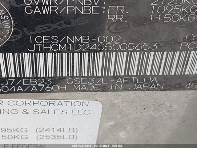 JTHCM1D24G5005653 Lexus IS 300