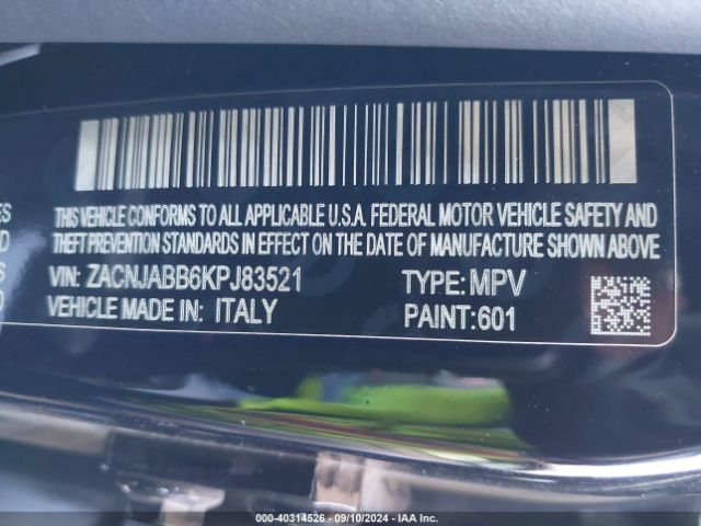 ZACNJABB6KPJ83521 Jeep Renegade Latitude Fwd