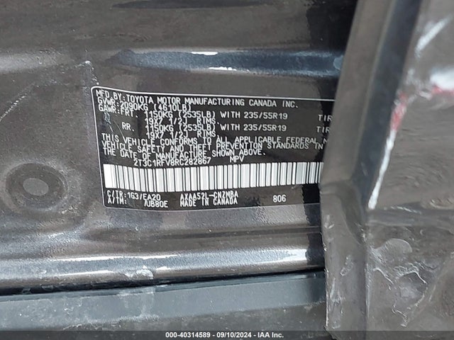 Toyota Rav4 Xle Premium 2024 2T3C1RFV8RC282867 Image 9