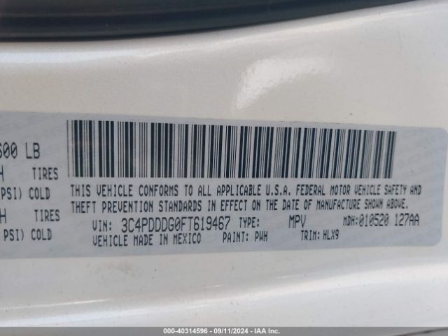 3C4PDDDG0FT619467 Dodge Journey Limited