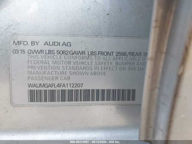 WAUMGAFL4FA112207 Audi S4 3.0t Premium Plus