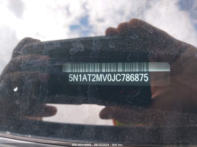 5N1AT2MV0JC786875 Nissan ROGUE SV