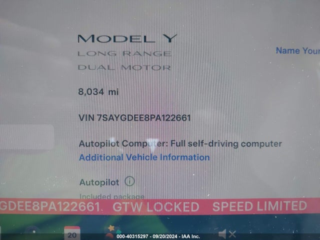 2023 TESLA MODEL Y 7SAYGDEE8PA122661 Photo 6
