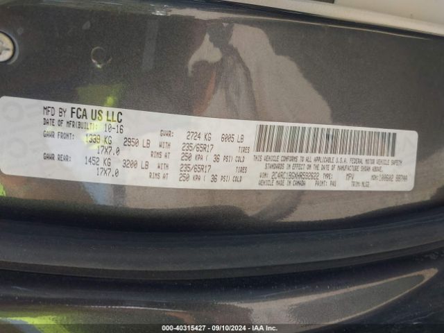 2C4RC1BGXHR592622 Chrysler Pacifica Touring-l
