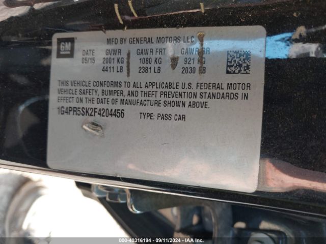 1G4PR5SK2F4204456 Buick Verano Convenience Group