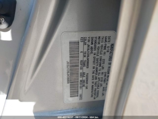 JN1BJ1CR9JW286809 Nissan Rogue Sport Sv