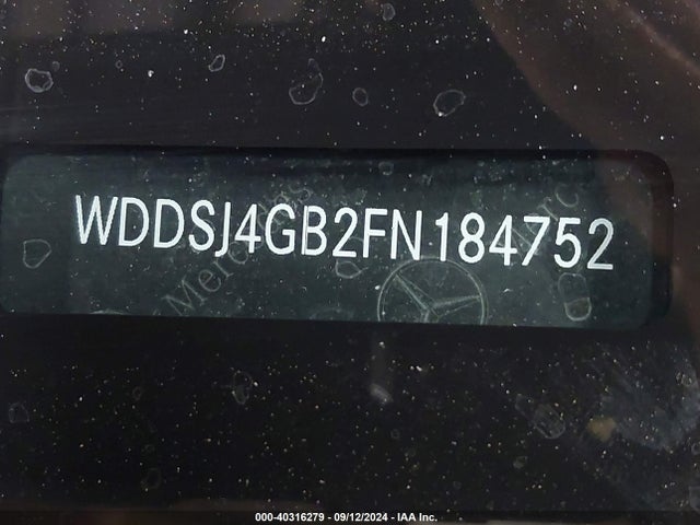 WDDSJ4GB2FN184752 Mercedes-Benz CLA 250 4MATIC
