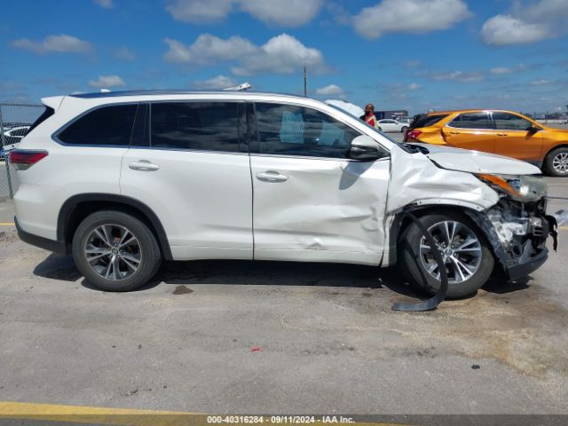 5TDKKRFHXGS185413 Toyota Highlander Xle V6