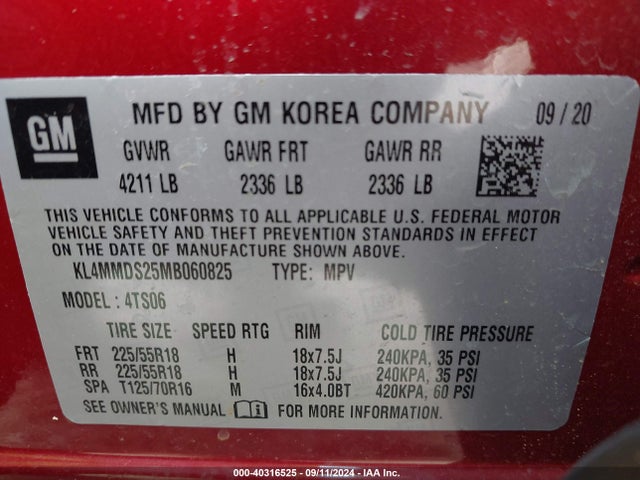 KL4MMDS25MB060825 Buick Encore Gx Fwd Select