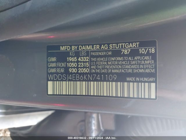 2019 MERCEDES-BENZ CLA 250 WDDSJ4EB6KN741109 Photo 8