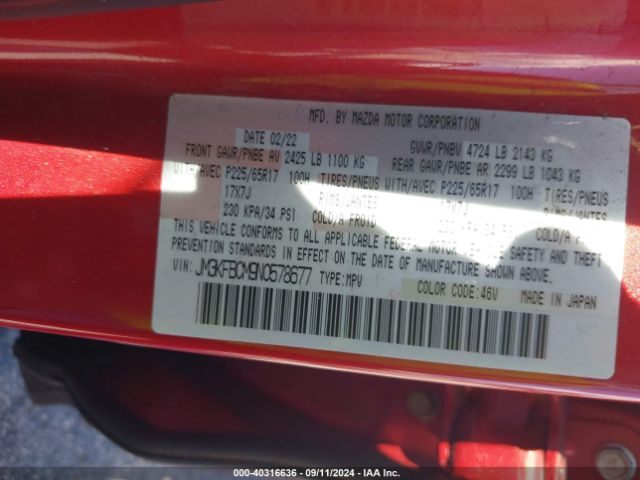 JM3KFBCM9N0578677 Mazda Cx-5 2.5 S Preferred
