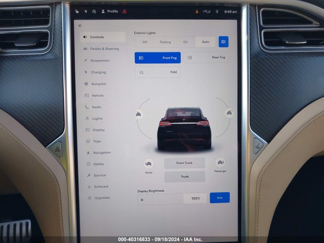 Tesla Model X 75d/p100d/p90d 2016 5YJXCBE40GF003795 Image 18