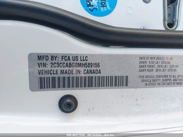 2C3CCABG0MH589156 Chrysler 300 300s
