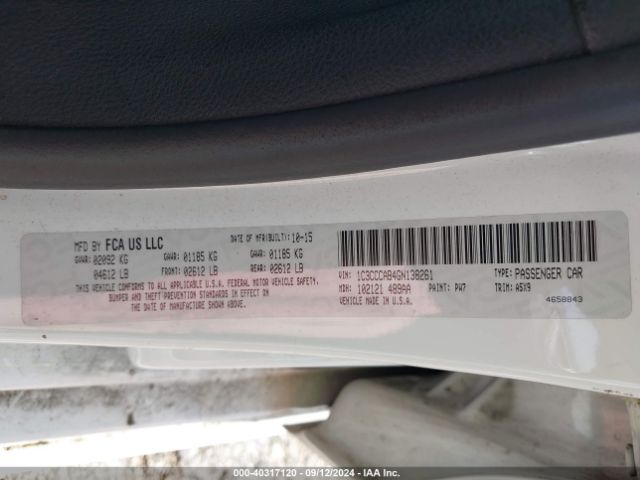 1C3CCCAB4GN138261 Chrysler 200 Limited