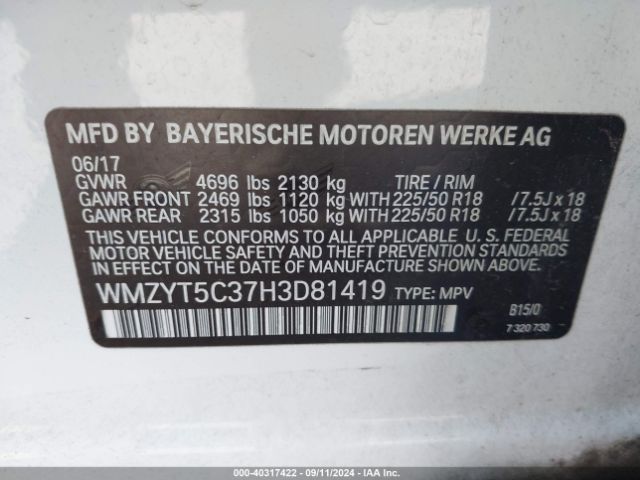 WMZYT5C37H3D81419 Mini Countryman Cooper S