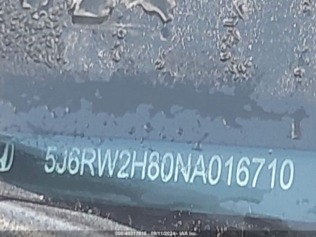 5J6RW2H80NA016710 Honda Cr-v Awd Ex-l